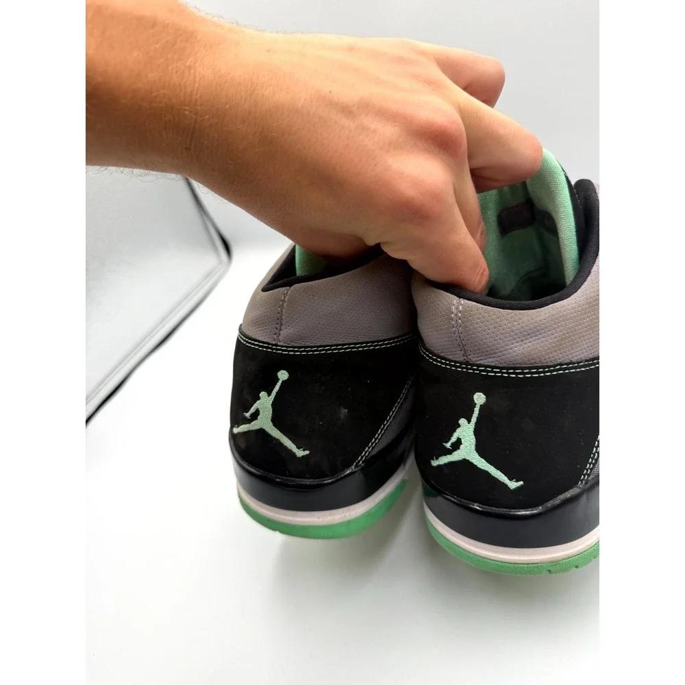 Air Jordan Flightclub‎ 90s Green Glow 602661-013 Mens 12 Sneaker Gray Basketball